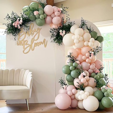 Amazon.com: Pink and Purple Balloon Arch Kit 143pcs Dusty Purple Lavender Pastel Macaron Pink Balloons for Girls Birthday Baby Shower Wedding Shower Decorations : Toys & Games Green Pink Balloon Garland, Pink Blue Green Balloon Arch, Green Pink Balloon Arch, Pastel Pink And Green Balloon Garland, Flowers In Balloon Arch, Baby Shower Girl Theme Pink, Floral And Balloon Arch, Pink And Green Event Decor, Sage Green And Pink Balloon Arch