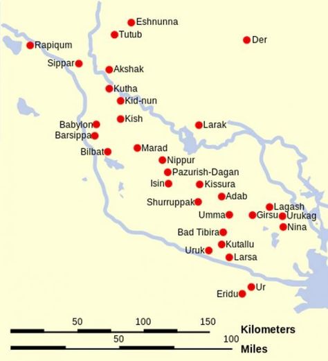 Map with the locations of the main cities of Sumer and Elam. (Modern Iraq) Ancient Empires, Fertile Crescent, Ancient Sumer, Ancient Sumerian, Mexico History, Cradle Of Civilization, Ancient Near East, Ancient Mesopotamia, Smarty Pants