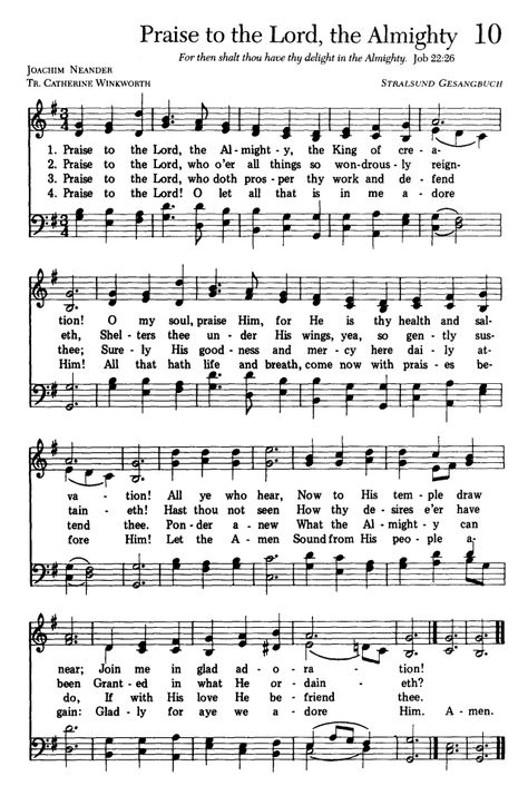 Praise To The Lord The Almighty Hymn, Praise To The Lord, Hymn Lyrics, He Leadeth Me, Hymn Music, Easy Marinades, Hymns Lyrics, Jesus Paid It All, O My Soul