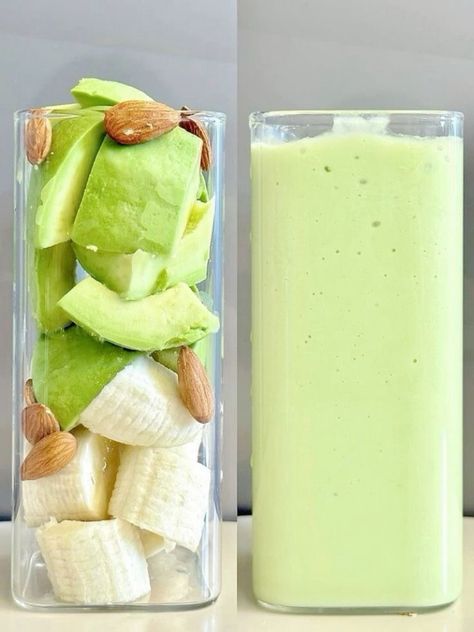 Makanan Rendah Kalori, Sommer Mad, Resep Smoothie, Fruit Smoothie Recipes Healthy, Easy Healthy Smoothies, Smoothie Recipes Healthy Breakfast, Healthy Food Menu, Resep Diet, Healthy Food Dishes