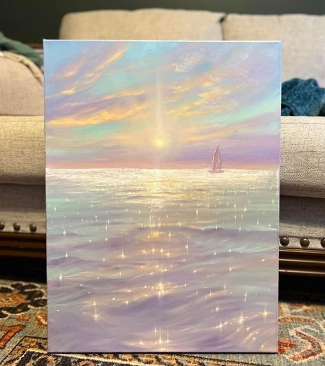 Sun Dance, House Paint Interior, Canvas Painting Designs, Landscape Art Painting, Fantasy Pictures, 수채화 그림, Painting Inspo, Nature Art Painting, Aesthetic Painting