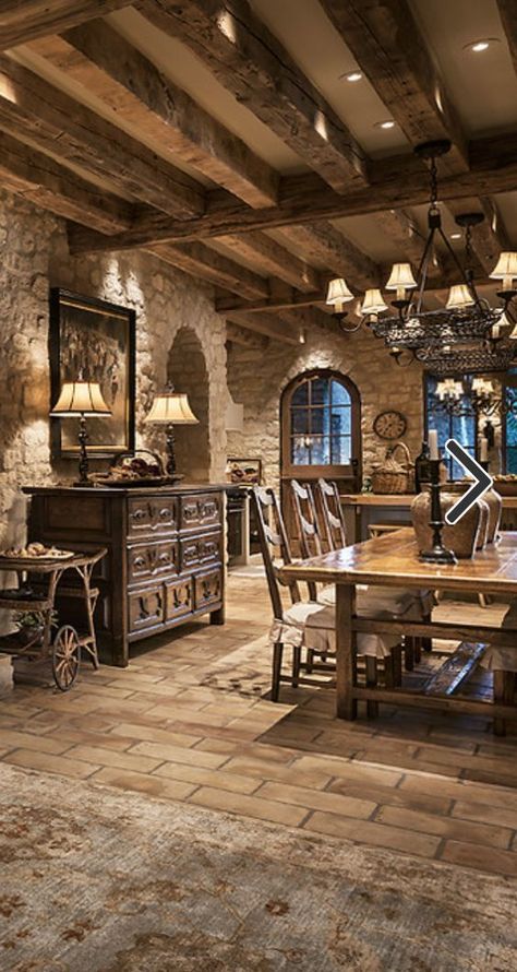 Tuscan Design, Tuscan Kitchen, Rustic Italian, Mediterranean Home Decor, Tuscan House, Italian Decor, Rustic Dining Room, Italian Home, Mediterranean Decor