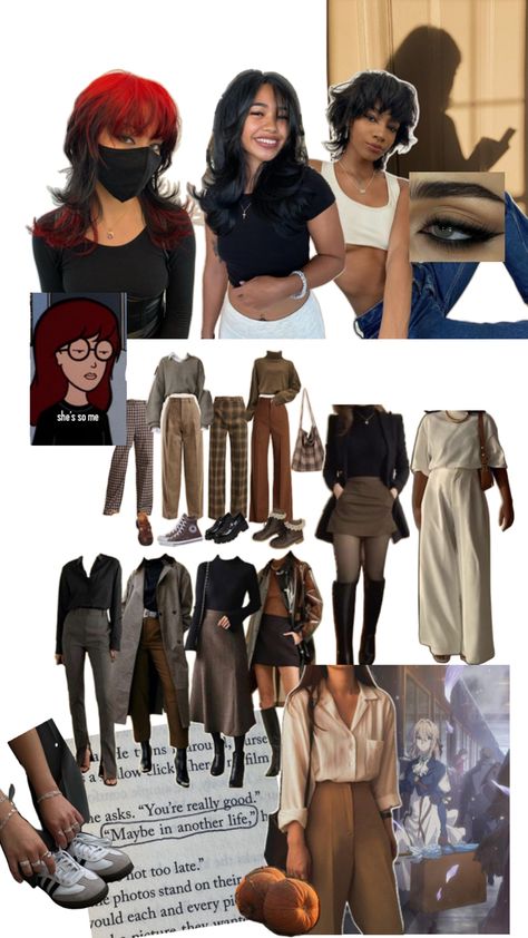 neutral wardrobe Daria aesthetics, dark academia aesthetics and nostalgic dress Earthy Office Outfit, Introvert Outfits, Plan Presentation, Business Plan Presentation, Earthy Style, Business Casual Outfits For Women, Introverted, School Counselor, Business Plan