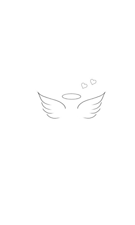 Memorial Small Tattoos Simple, Angel Tatoos Minimalist, Tattoo Design For Lost Loved One, Lost Parent Tattoo, Miscarried Tattoo Ideas Fine Line, Angel With Halo Tattoo, Lost A Loved One Tattoo, Tattoos For Angel Babies, Lost Friend Tattoo