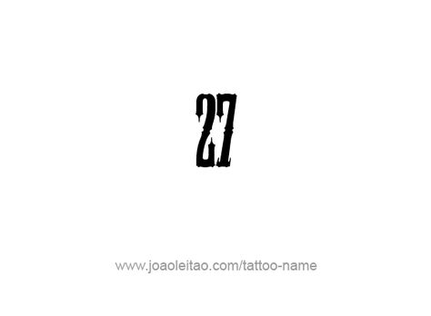 Tattoo Design Number Twenty Seven Number 23 Tattoo, 23 Tattoo Number Ideas, 27 Tattoo, Tattoos With Names, Vintage Tattoo Art, Number Ideas, Number Tattoo, Number Tattoos, Barber Shop Decor