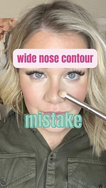 Contour A Bulbous Nose, Contouring Bulbous Nose, Wide Nostrils Contouring, Simple Nose Contour, Wide Nose Contouring Tutorial, How To Make Your Nose Slimmer, Contouring Wide Nose, How To Contour Nose Smaller, How To Counter Nose