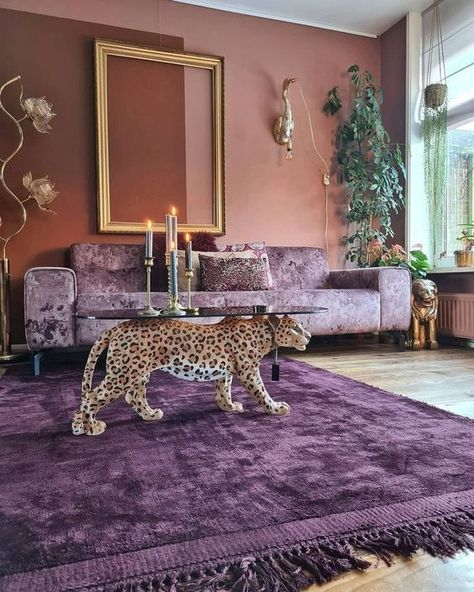 Deco Violet, Bold Interior, Maximalist Interior Design, Batman Wall, Maximalist Design, Purple Rooms, Apartment Decor Inspiration, Dream House Interior, Eclectic Interior