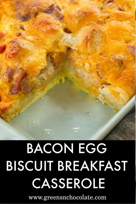 Bacon Egg Biscuit, Bacon Egg And Cheese Casserole, Biscuit Breakfast Casserole, Grand Biscuit Recipes, Egg And Cheese Biscuit, Pillsbury Biscuit Recipes, Egg And Cheese Casserole, Biscuit Breakfast, Biscuit Casserole