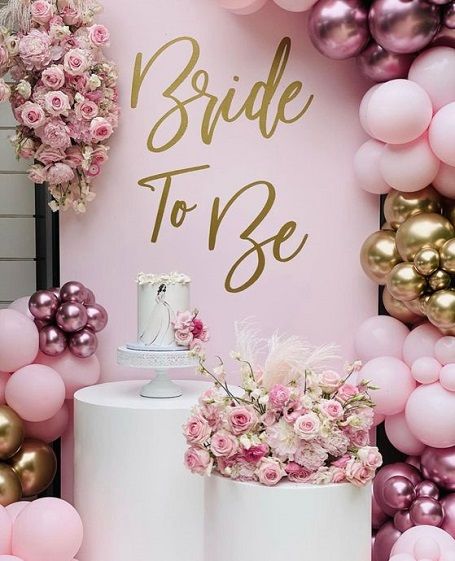 Simple Bride To Be Decoration, Bride To Be Party Decoration, Bride To Be Decoration Ideas, Bridal Shower Deco, Bride To Be Party, Bride To Be Decorations, Party Decoration Ideas, Bridal Shower Inspo, Bridal Shower Decorations Diy