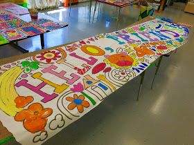 Cassie Stephens: Field Day Activities for the Art Room Field Day Activities, Welcome Back Banner, Chalk Activities, Art Bulletin Boards, Childrens Art Projects, Painting Station, Cassie Stephens, Outfit Photos, Art Teaching