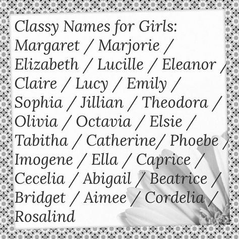 Classy Names, Names For Characters, Last Names For Characters, Cool Last Names, Names For Girls, Unique Girl Names, Best Character Names, Fantasy Names