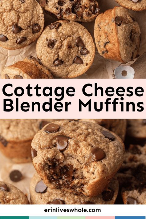 Cottage Cheese Recipes Baking, Cottage Cheese Pancake Muffins, Cottage Cheese Oat Muffins, Cottage Cheese Mini Muffins, Quick Oat Muffins, Cottage Cheese Blender Muffins, Blender Muffins Healthy, Banana Cottage Cheese Muffins, High Protein Cottage Cheese Muffins