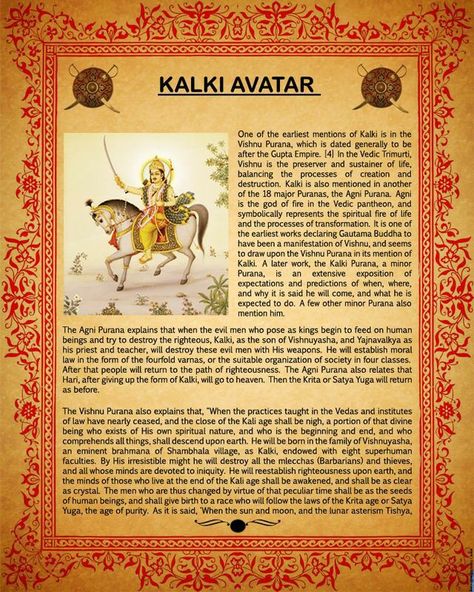 Lord Kalki, Hinduism History, Kalki Avatar, Ancient Indian History, Indian Culture And Tradition, Krishna Avatar, Ancient History Facts, Indian History Facts, Hindu Rituals