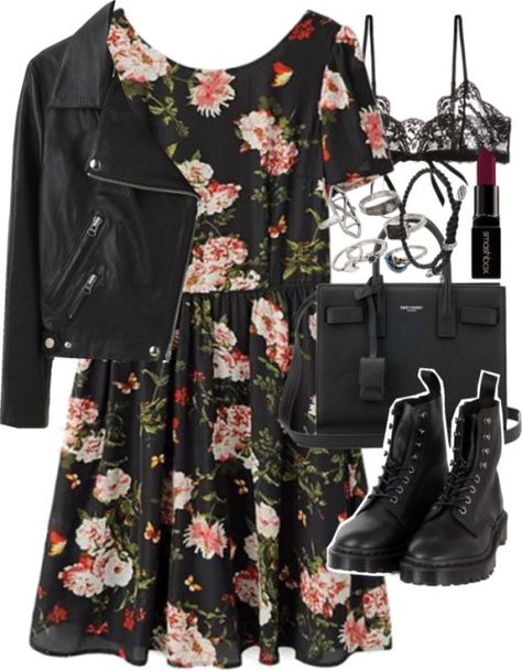 #fashion #style #outfit #ootd Mode Rockabilly, Goth Outfits, Dress Outfit, Outfit Summer, Looks Style, Mode Inspiration, Looks Vintage, David Yurman, Outfits Casuales