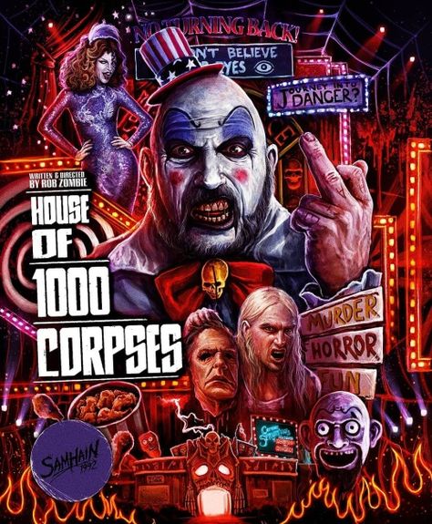 Courses Poster, Rob Zombie Film, Classic Horror Movies Posters, House Of 1000 Corpses, Horror Room, Horror Movie T Shirts, Scary Gif, Horror Pictures, Zombie Movies