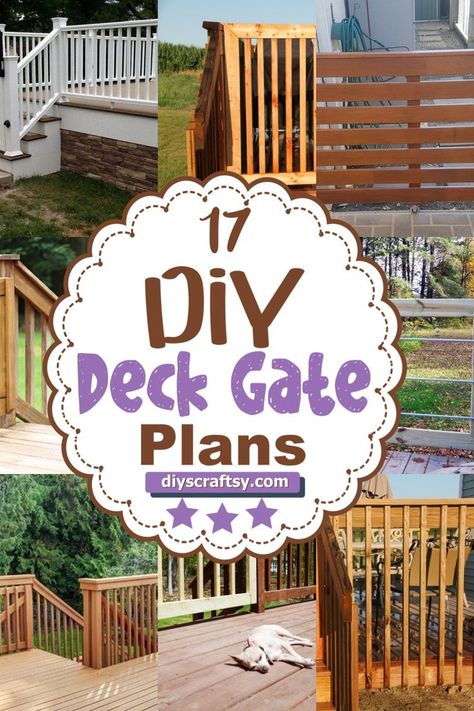 DIY Deck Gate Plans Deck Gate Ideas, Deck Gates, Deck Upgrade, Diy Gate, Deck Gate, Gate Ideas, Diy Deck, Outdoor Oasis, Outdoor Space