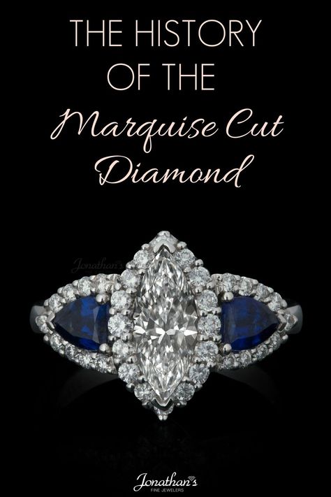 Marquise diamond, employed in most modern day engagement ring is rich in history dating back to the 1700’s. Click here to know the benefits of purchasing a Marquise Diamond ring and the factors to consider before you own this beautiful masterpiece.#jonathansfinejewellers #marquisecut #marquisecutdiamond #marquisecutdiamondring #engagementring #giftsforher Marquise Cut Diamond Ring, Marquise Diamond Ring, Princess Cut Engagement Rings, Marquise Cut Diamond, Marquise Diamond, Fine Jewels, Marquise Cut, Solitaire Engagement Ring, Princess Cut