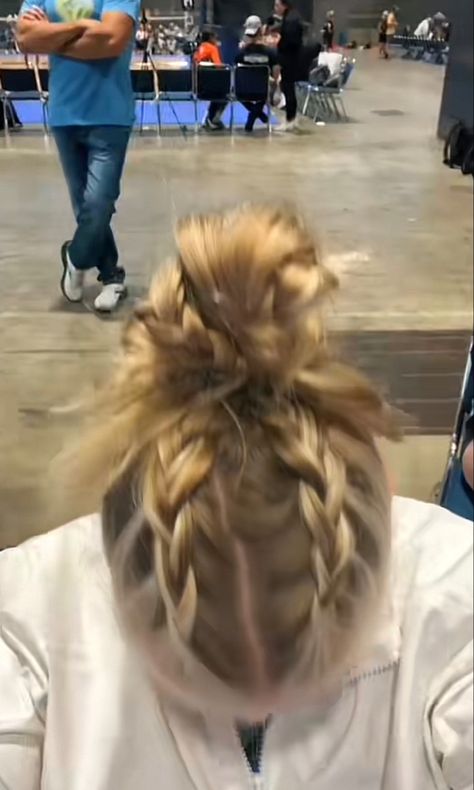 Tennis Hairstyles, Tennis Hair, Cute Volleyball Hairstyles, Soccer Hairstyles, Soccer Hair, Track Hairstyles, Basketball Hairstyles, Competition Hair, Gymnastics Hair