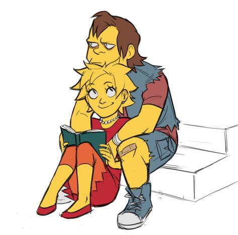 Nelson Simpsons, Lisa Nelson, Nelson Muntz, Simpsons Drawings, Arte Nerd, Simpsons Art, Homer Simpson, Stuff And Thangs, Art Characters