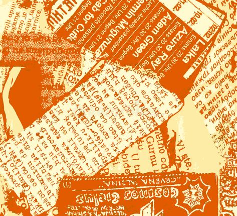 Newspaper grunge orange. Newspaper grunge punk rock style. Vector illustration, , #affiliate, #punk, #rock, #style, #Newspaper, #grunge #ad Layers Illustration, Torn Newspaper, Neo Brutalism, Habit Tracker App, Illustration Easy, Punk Rock Aesthetic, Company Newsletter, Punk Rock Style, Journal Magazine