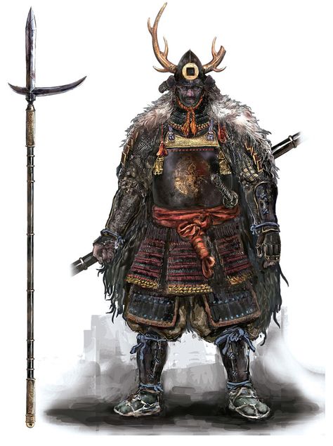 Asian Warrior, Sekiro Shadows Die Twice, Samurai Artwork, Ninja Art, Samurai Armor, Tv Tropes, Perspective Art, 다크 판타지, Samurai Art