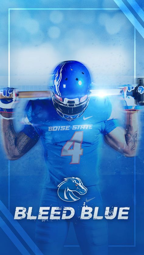 Recruiting Graphics, Boise State Football, Boise State Broncos, Boise State, Sports Graphic Design, I Phone, Football Helmets, Phone Wallpaper, Football