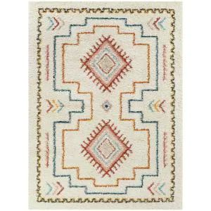 BALTA Culver White 5 ft. x 7 ft. Berber Shag Area Rug-3011970 - The Home Depot Rugs For Nursery, Moroccan Shag Rug, Buffet Design, Southwestern Rug, Well Woven, Shag Area Rug, Shaggy Rug, Geometric Area Rug, Moroccan Rugs