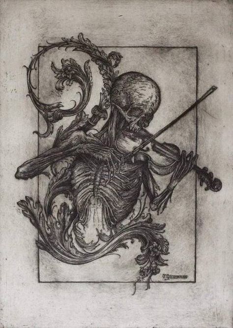 Memento Mori, In 3d, Violin, Etching, Skeleton, Coming Soon, Art