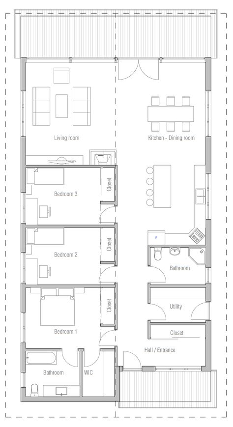 2020 House Plans, Uk House, Narrow House Plans, Affordable House Plans, Small House Floor Plans, Building Plans House, Plans House, Home Design Floor Plans, House Construction Plan