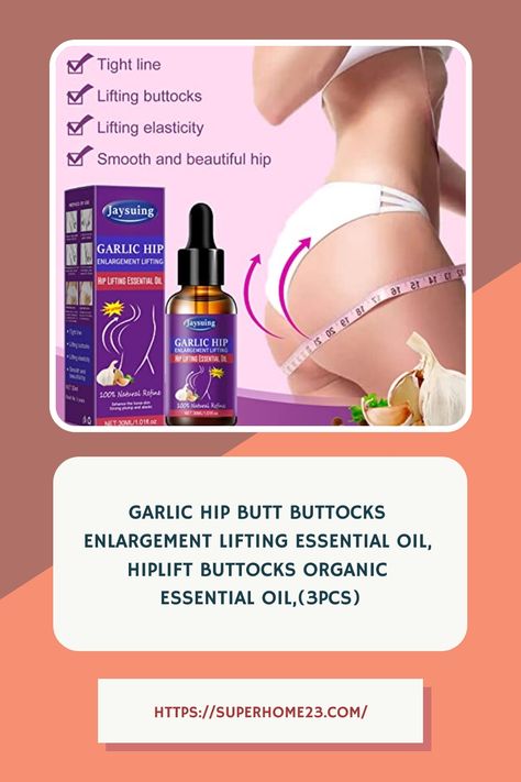 [Garlic Buttock Lifting Oil]: Buttock augmentation oil improves sagging, drooping, flat buttocks and makes them firm. Suitable for all women who dream of having beautiful buttocks. [Exercise for best results]: This butt lift oil will work better if you exercise daily. Exercise helps to accelerate the metabolism and muscle growth of your buttocks skin, giving you a healthier and more elastic buttocks in a short period of time. How To Lift Buttocks Fast, How To Increase Buttocks Naturally, Cream For Bigger Buttocks, Bigger Buttocks Supplements, Flat Buttocks, Yoga For Buttocks Glutes, Exercise Daily, Beautiful Hips, Sedentary Lifestyle