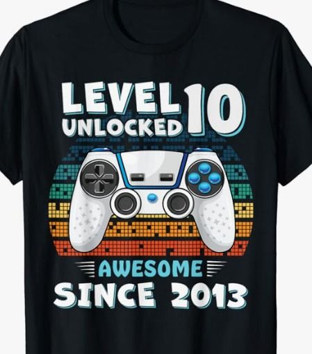 Funny Gamer, Video Gamer, Year Old, Birthday Gift, Birthday, Funny, T Shirt