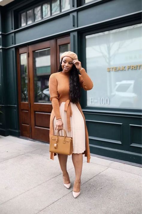 Church Outfit Black Women Dresses, Work Hairstyles Black Women, Style A Wrap Dress, Cute Work Hairstyles, Church Outfit Women, Elegant Church Outfits, Classy Church Outfits, Church Outfit Winter, Church Girl