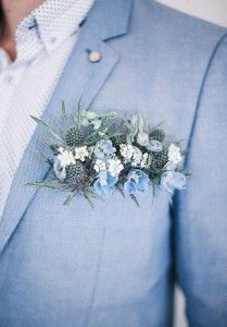 Flower Pocket, Light Blue Flowers, Wedding Colors Blue, Groom Boutonniere, Wedding Planning Websites, Wedding Suits Men, Groom And Groomsmen, Trendy Wedding, Pantone Color