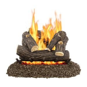 Pleasant Hearth Willow Oak 24 in. Vented Gas Log Set VL-WO24D at The Home Depot - Mobile Willow Oak, Natural Gas Fireplace, Oak Fireplace, Gas Log Sets, Single Burner, Oak Logs, Gas Fireplace Logs, Gas Logs, Painting Concrete