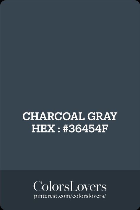 CHARCOAL GRAY Gray Images, Gray Hex, Best Charcoal, Hex Color, Hex Colors, Charcoal Gray, Color Trends, Charcoal Grey, Grey