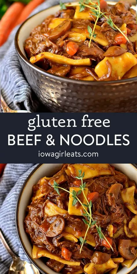 Weekend Cooking, Iowa Girl Eats, Gluten Free Recipes For Dinner, Gluten Free Dinner, Gf Recipes, Beef And Noodles, Gluten Free Cooking, Top Recipes, Gluten Free Dairy Free