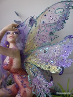 Diy Fairy Wings, Clay Fairies, Diy Fairy, Doll Tutorial, Fairy Wings, Mermaid Art, Fairy Art, Fairy Dolls, Doll Crafts