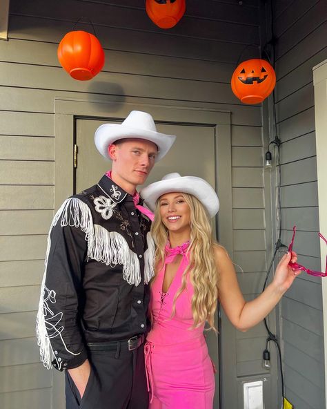 Cowboy Barbie & Ken Halloween Halloween Costume Cowgirl Barbie And Ken, Cowboy Ken And Barbie Costume, Ken Cowboy Costume, Cowboy Ken Costume, Ken Cowboy Outfit, Cowgirl Barbie And Ken Costume, Barbie And Ken Cowboy Costume, Barbie Ken Halloween Costume, Barbie And Ken Couple Costume