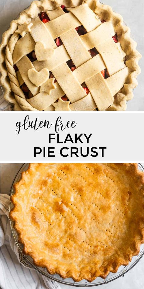 The flakiest all-butter gluten-free pie crust from scratch with gluten-free whole grain flours. With step-by-step photos and troubleshooting tips, you can have a flaky homemade gluten-free pie crust that rivals all traditional pie crusts. This crust is the best part of any pie! Gluten Free Pie Crust Easy, The Best Gluten Free Pie Crust, Gf Pie Crust Recipe, Best Gluten Free Pie Crust, Gluten Free Tart Recipe, Gluten Free Pie Crust With Shortening, Gluten Free Pies, Gluten Free Pot Pie, Eoe Recipes