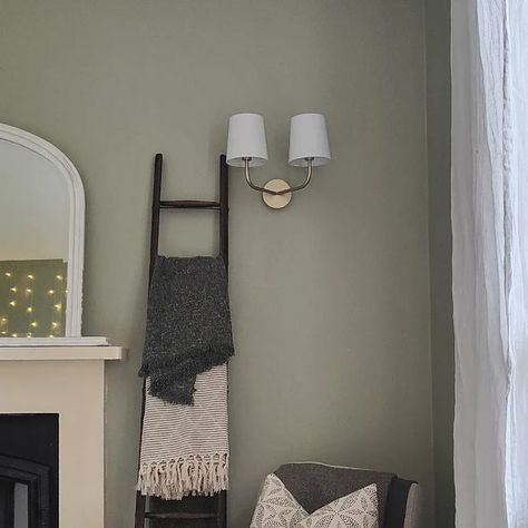 Horseshoe Cottage on Instagram: "Living room reveal on stories, and a sneaky peak here! 💚 We aren't finished in achieving the cosy snug of our dreams, but we've braved a colour other than white and I'm so glad we did! Dulux - Overtly Olive is a colour we had as a feature wall in our bedroom two houses ago, and after being unable to find the shade of green we wanted, we went back to what we knew we loved. As ever, we're trying to work with the magnolia already on all skirtings, windows and doors, the furniture we already own and the colour scheme and style that sets, as well as a dark brown carpet. So it may not be perfect but we're happy it's coming together somewhat! Now we need your help! To hang the mirror, or let it rest? To paint the mirror and fireplace green also? To paint the mirr Overtly Olive, Dark Brown Carpet, Cosy Snug, Living Room Reveal, Brown Carpet, It's Coming, Colour Scheme, New Room, Feature Wall