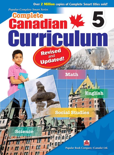 The Complete Canadian Curriculum series of books covers key subject areas: Math, English, Science, History, Geography and Social Studies. The curriculum-based practice units are designed to ensure that your child understands the concepts and masters the necessary skills. With vivid illustrations and interesting activities, children find working through Complete Canadian Curriculum both fun and rewarding. more info on linked website. #education #kids #school #summer #knoweldge #curriculum #grade5 No Homework Policy, Math English, Elementary Curriculum, Math Workbook, Reading Apps, Grade 5, Popular Books, Math Skills, Education Math