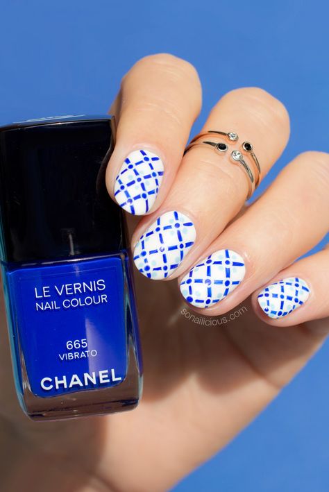 summer nails, chanel vibrato Summer Nail Tutorials, Tile Nails, Easy Nails Design, Nails Design Winter, Cute Nails Design, Simple Nails Design, Design Gel Nails, Nails Design Simple, Nails Design Spring