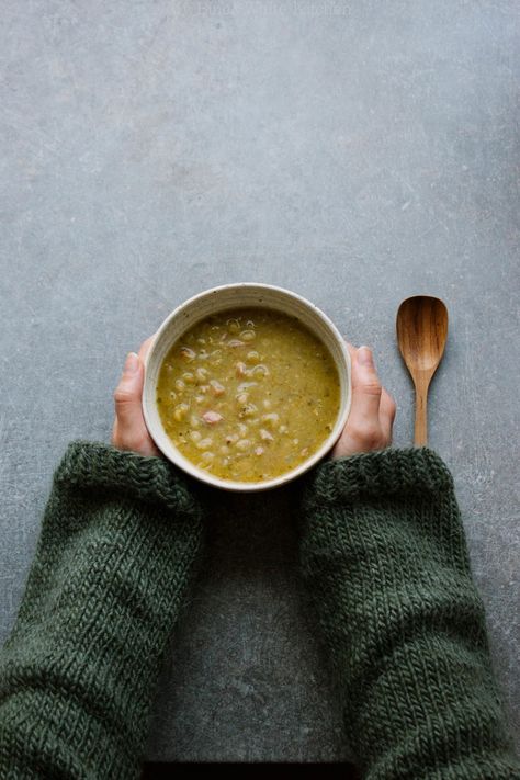 Rustic Nordic Pea Soup | My Blue&White Kitchen Nordic Recipe, Nordic Food, Scandinavian Food, Soup Kitchen, Pea Soup, Soup And Stew, Bowl Of Soup, Winter Recipes, Wooden Spoon