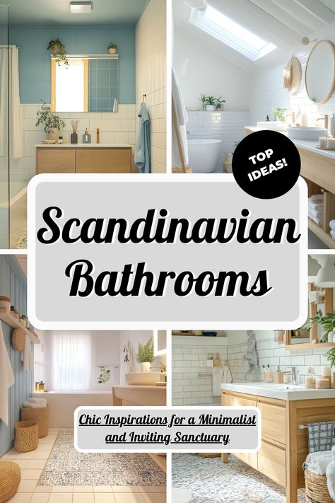 ♥ Are you dreaming of a cozy and stylish bathroom? Dive into the relaxing vibes of this small Scandinavian Bathroom, filled with design ideas and inspiration. Transform your space with the simplicity and elegance of Scandinavian Bathroom Decor. #ScandinavianStyle #BathroomIdeas #HomeDecor 🛁✨ Small Scandinavian Bathroom, Scandinavian Bathrooms, Scandinavian Bathroom Decor, Scandinavian Bathroom Design Ideas, Scandinavian Bathroom Ideas, Scandi Bathroom, Scandinavian Bathroom Design, Small Space Bathroom Design, Scandinavian Home Design