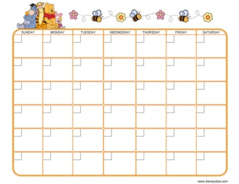 Winnie the Pooh calendar Winnie The Pooh Printables, Free Printable Winnie The Pooh, Baby Birthday Quotes, Winnie The Pooh Invitations, Calender Print, Printable Winnie The Pooh, Disney Calendar, Pooh Invitation, Piglet Eeyore