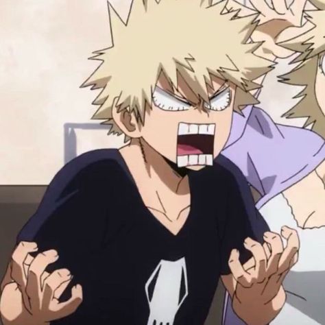 Bakugo Angry, Angry Character, Scary Movie Characters, Bakugo Katsuki, Katsuki Bakugo, Katsuki Bakugou, Bakugou Katsuki, Silly Faces, My Hero Academia Episodes