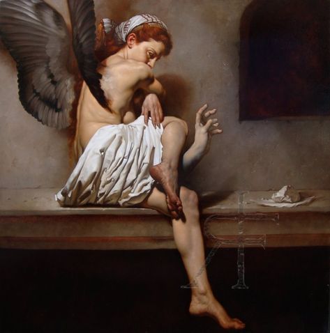 Roberto Ferri’s Baroque and Subversive Painting – AesthesiaMag Moon Oil, Art History Major, Baroque Painting, Moody Art, Ancient Paintings, Baroque Art, Realistic Paintings, Historical Art, Caravaggio