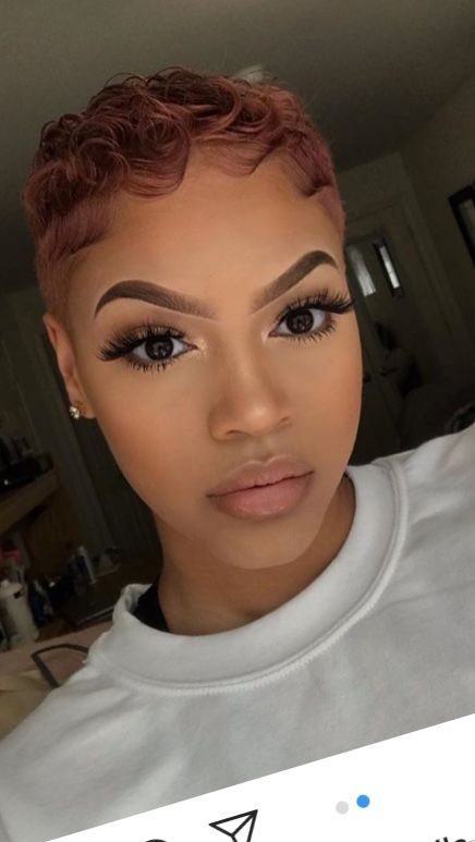 Extremely Short Hair For Black Women, Pixie Fade Haircut Black Women, Curly Pixie Haircut Black Women Natural Hair Short Cuts, Natural Hair Pixie Cut, Big Chop Natural Hair, Short Platinum Blonde Hair, Finger Waves Short Hair, Short Hair Waves, Short Shaved Hairstyles