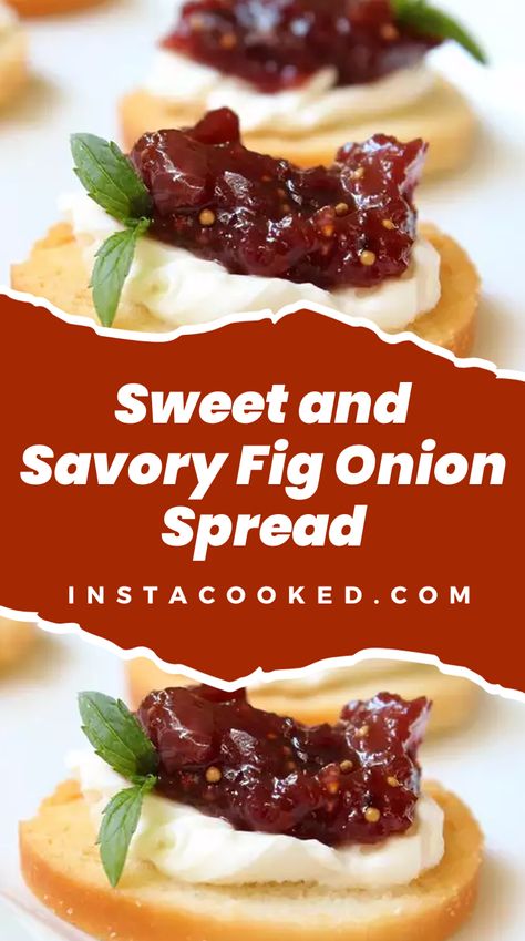 Experience the delightful taste of our Sweet and Savory Fig Onion Spread. This exquisite recipe combines the inherent sweetness of figs with the rich flavor Fig And Onion Jam, Fruit Spreads Recipes, Desserts With Figs, Fresh Fig Recipe, Fig Spread Appetizer, Recipes Using Figs, What To Do With Figs, Fig Spread Recipes, Dried Figs What To Do With