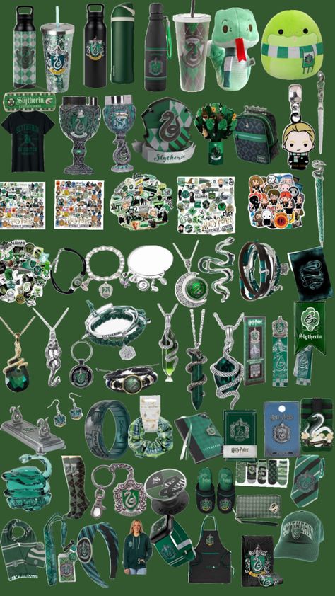 Sorry if it’s too small but i couldn’t fit all in without making it small Harry Potter Slytherin, Amazon Finds, Harry Potter